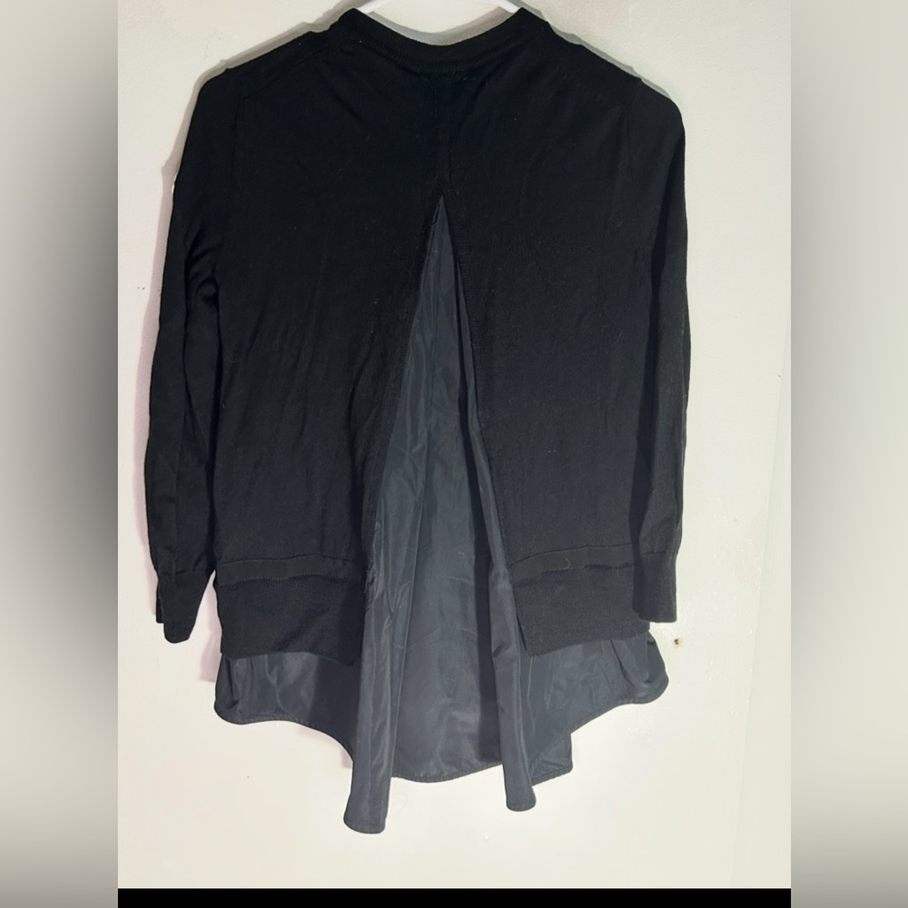 Moncler Black Knit Cardigan Button Front Size S Authentic - Picture 16 of 16
